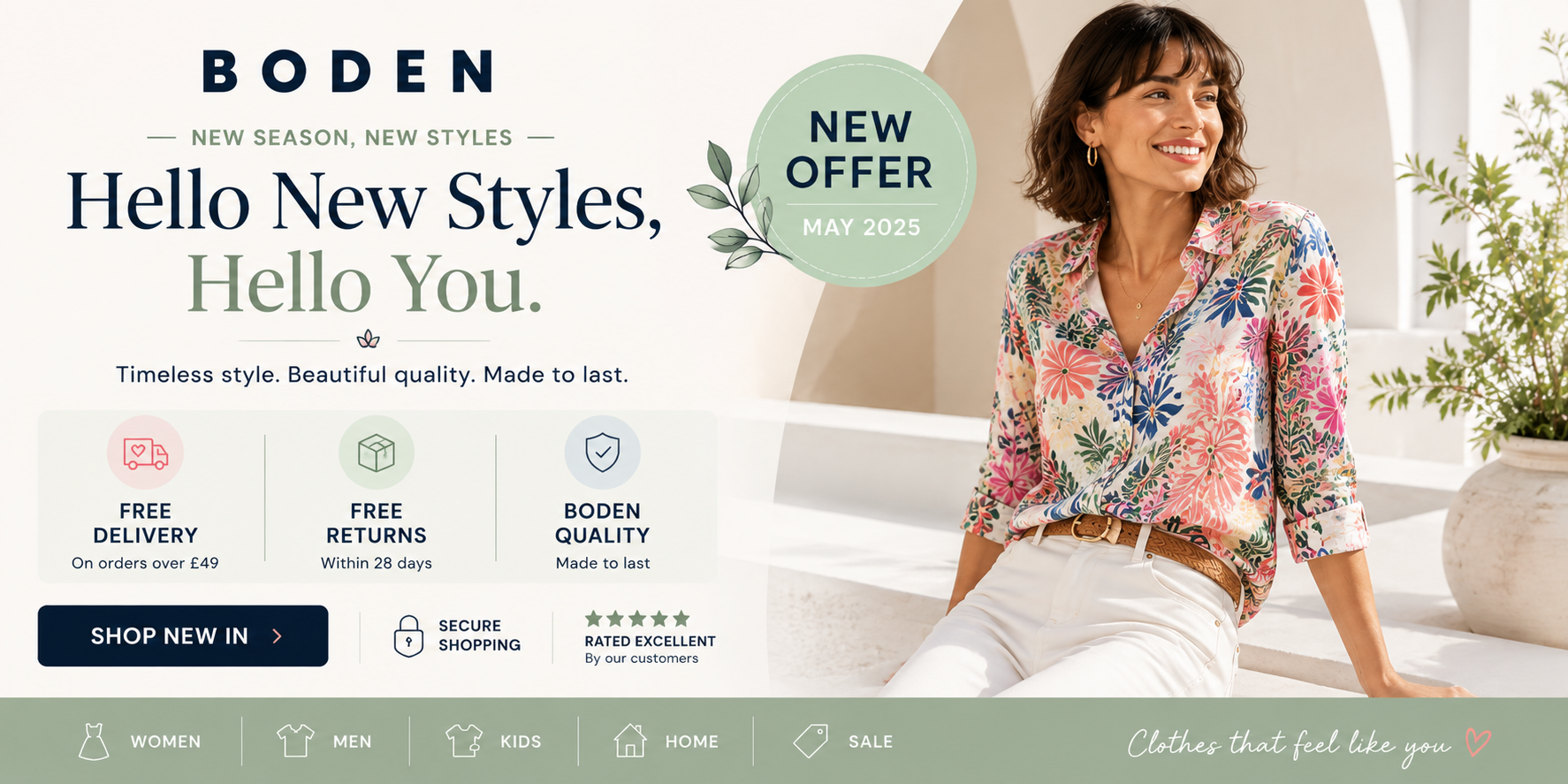 Boden Fashion Clothing and New Style Collection