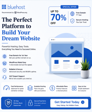 Bluehost Website Hosting Platform